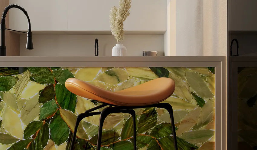 Кварц Quartz Green Leafs
